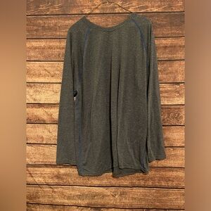 "Breathable" Long Sleeve Large Fruit of the Loom 17% Cotton 83% Polyester Shirt